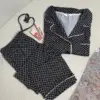 Pyjama boutonné demi manche en coton